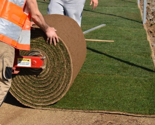 Új élőfüves pálya az Újfehértói Stadionban